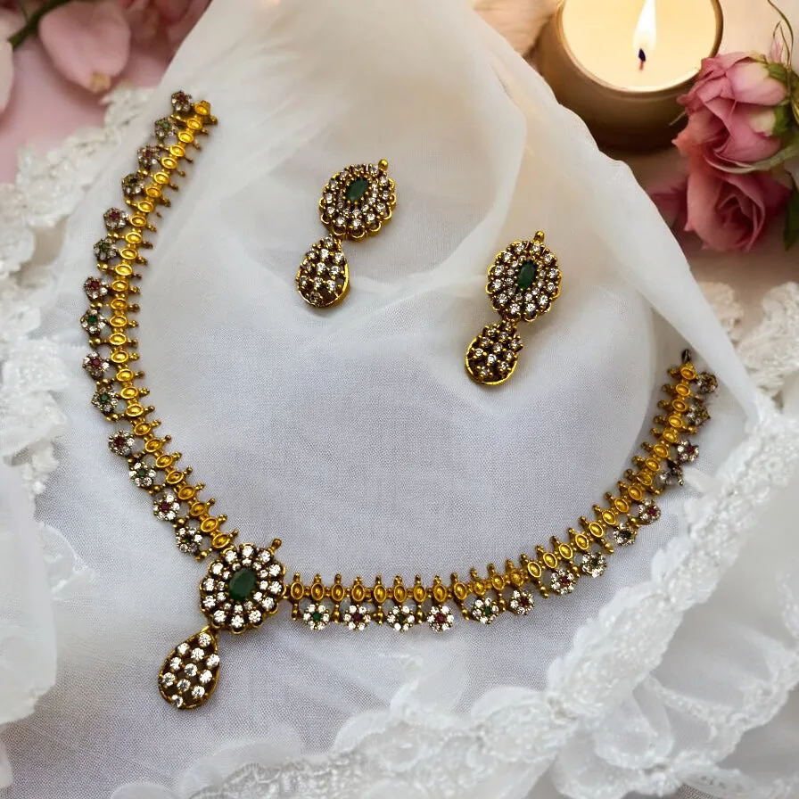 🌿 "Pancharatna" Necklace Set 🌿