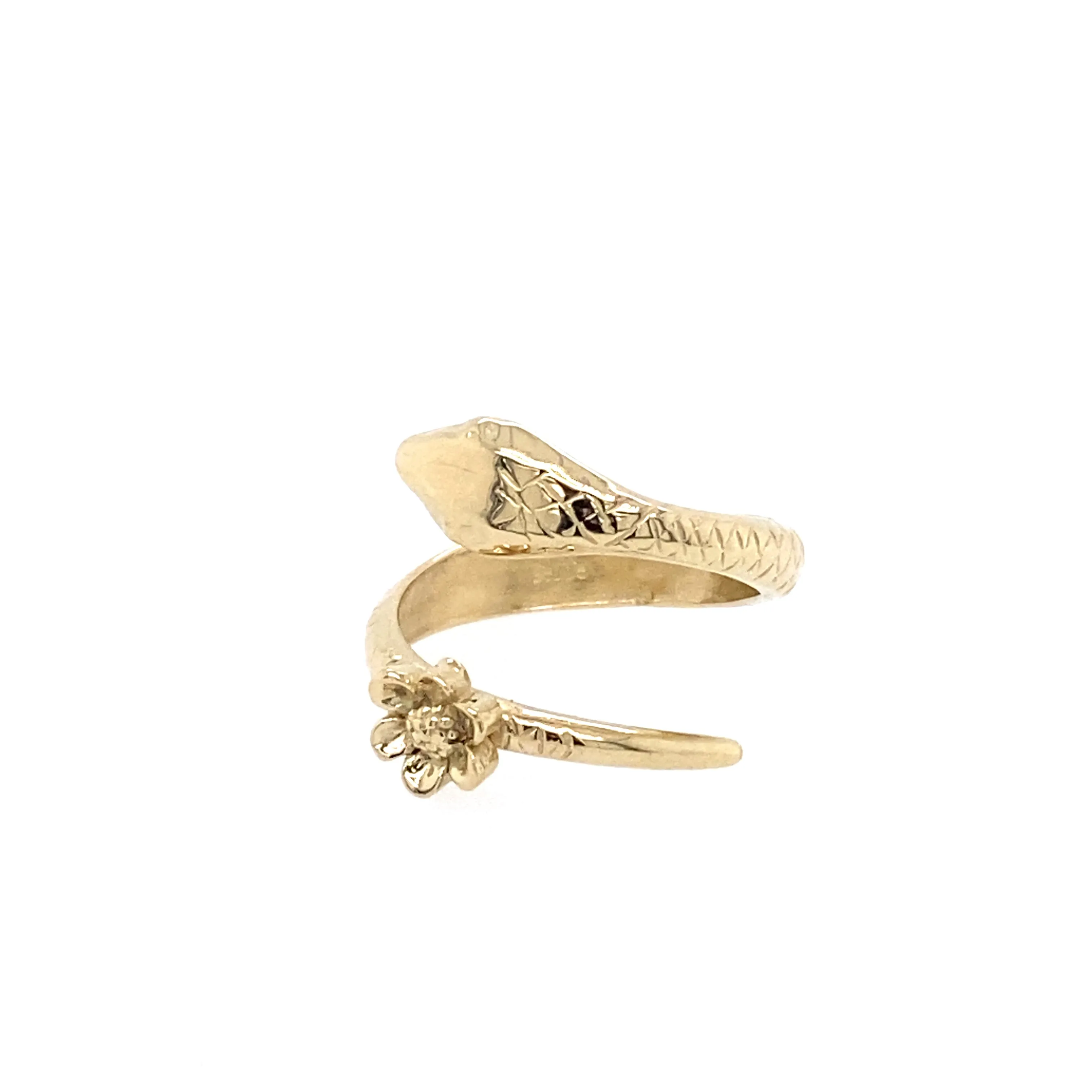 14k Gold Snake Ring