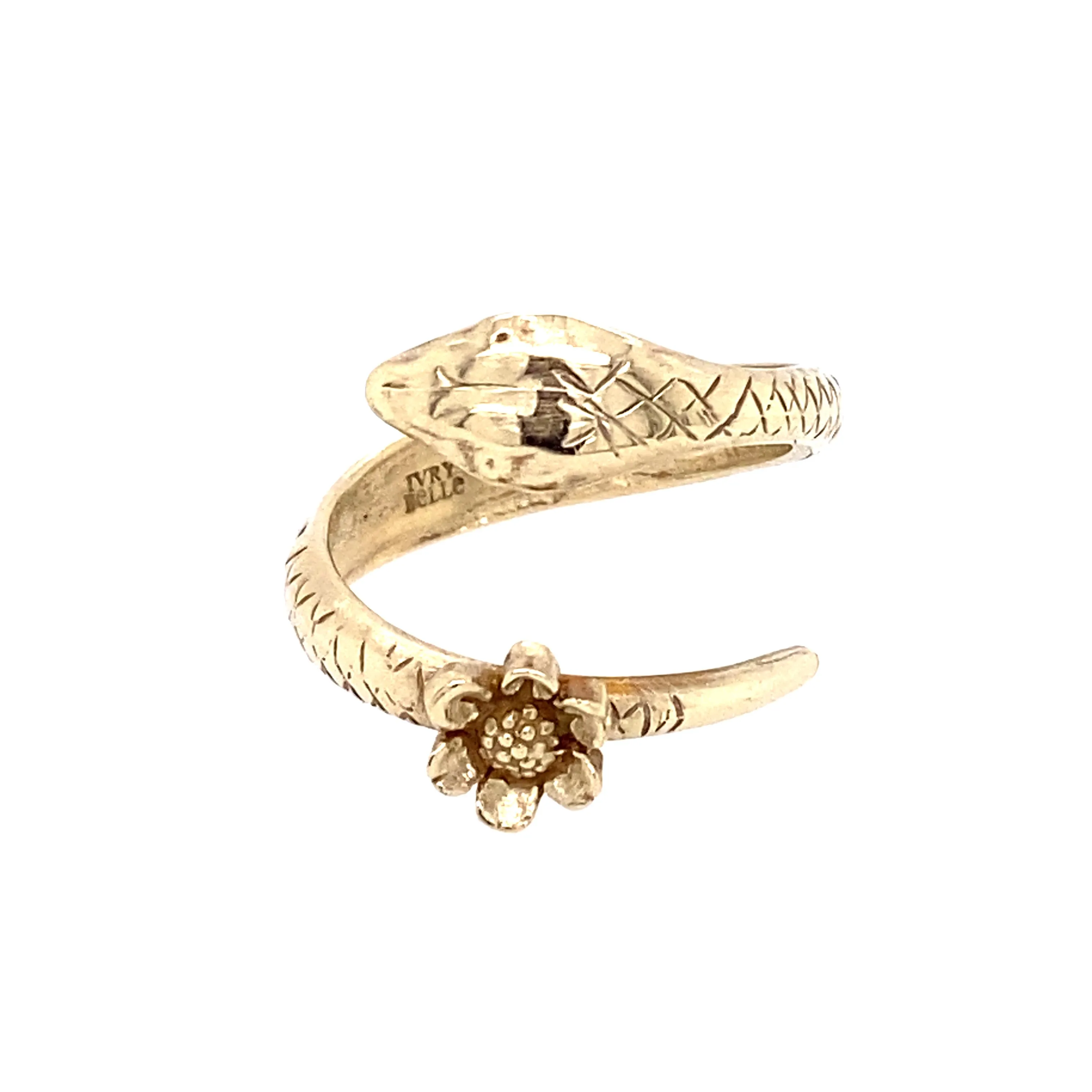 14k Gold Snake Ring