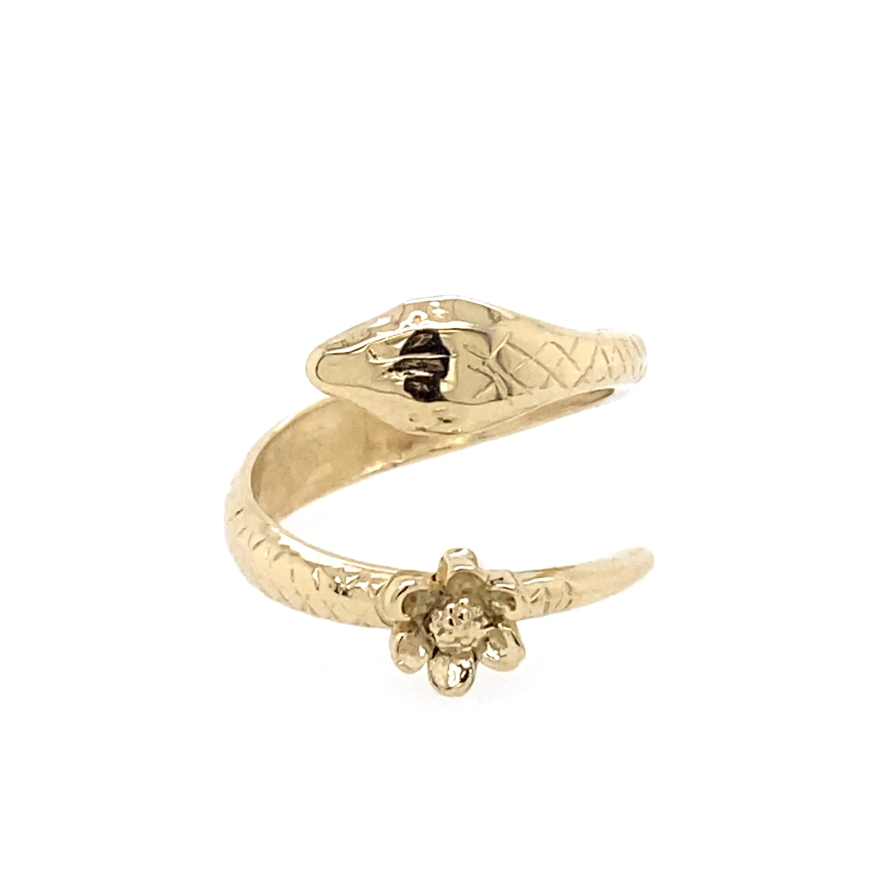 14k Gold Snake Ring