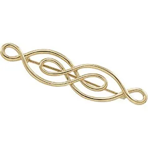 14K Yellow 54x13 mm Brooch