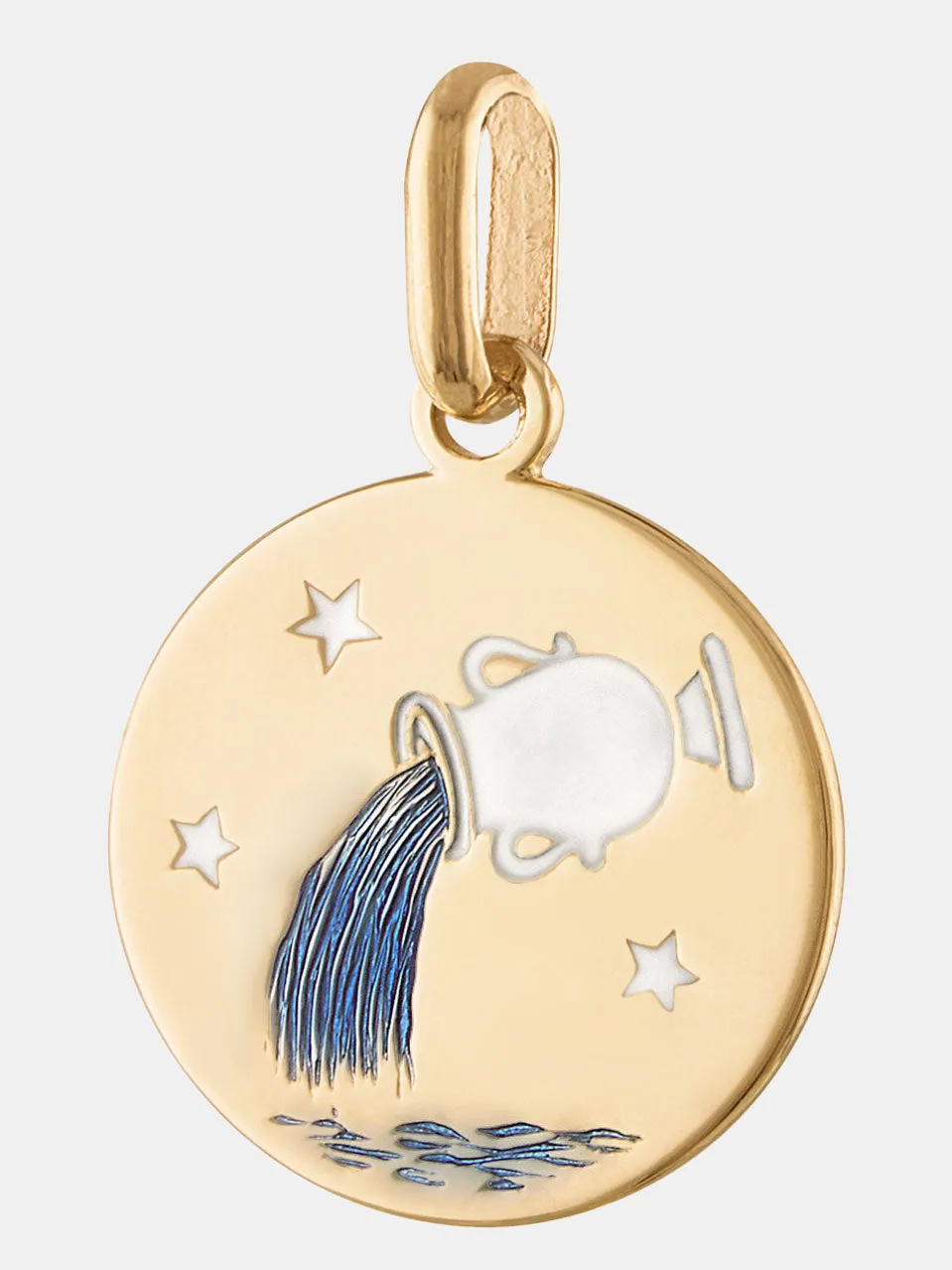 14k Zodiac Pendant