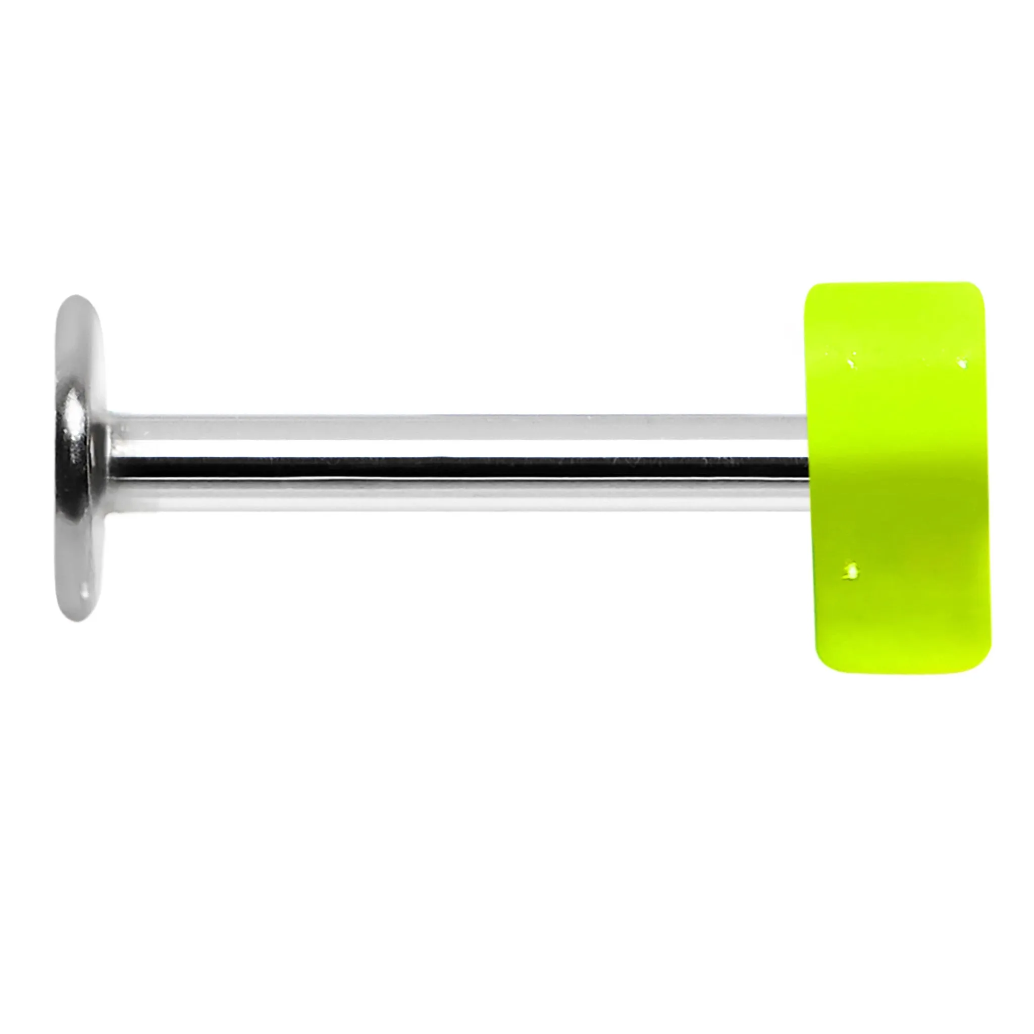 16 Gauge Yellow Neon Heart Labret Monroe Tragus Ring - 5/16