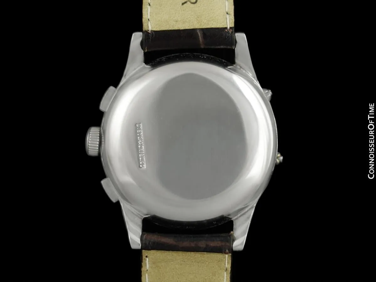 1950's Aristo Vintage Triple Calendar Chronograph, Stainless Steel - The Chronodato with Moonphase