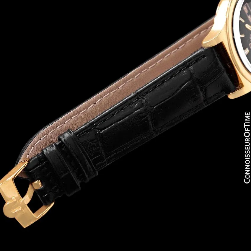 1970's Omega Geneve Classic Vintage Mens Watch, Automatic, Day Date - 18K Gold Plated & Stainless Steel