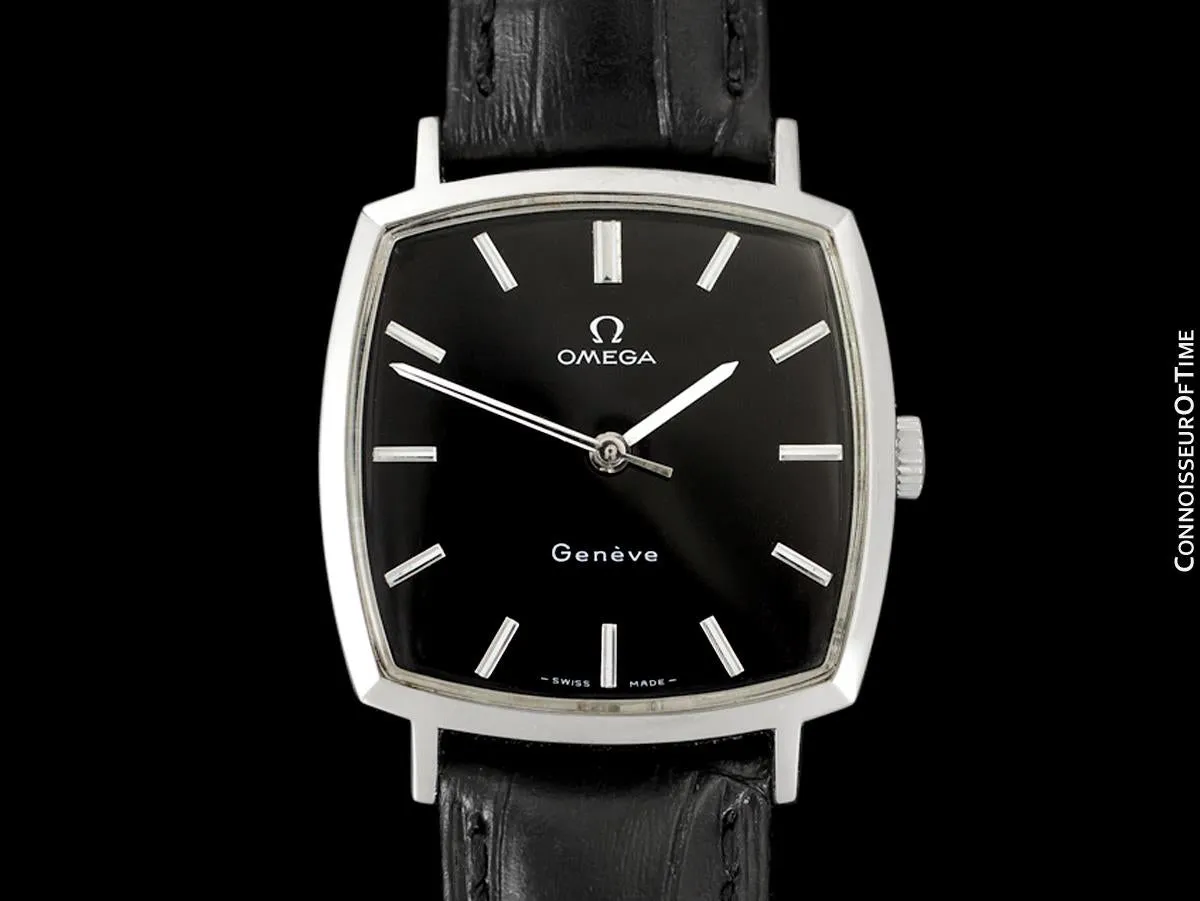 1971 Omega Geneve Vintage Mens Handwound Watch - Stainless Steel