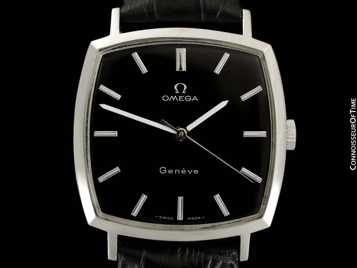 1971 Omega Geneve Vintage Mens Handwound Watch - Stainless Steel
