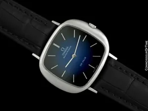1974 Omega Vintage De Ville Mens Full Size Automatic "TV Shaped" Watch - Stainless Steel