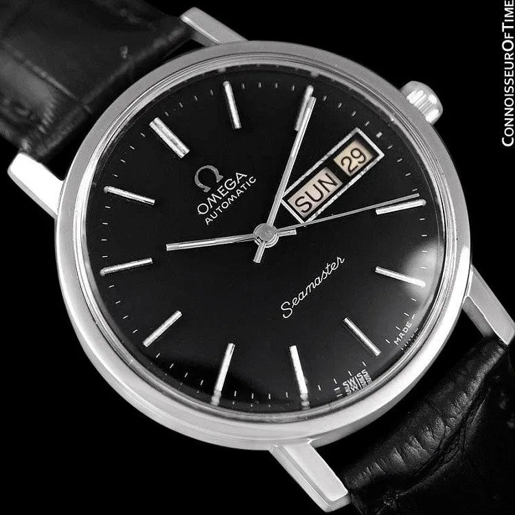 1978 Omega Seamaster Mens Watch, Automatic, Quick-Set Day & Date - Stainless Steel