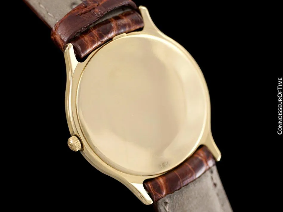 1980's Bucherer (Carl F. Bucherer) Vintage Mens Triple Calendar Quantième with Moonphase - 18K Gold