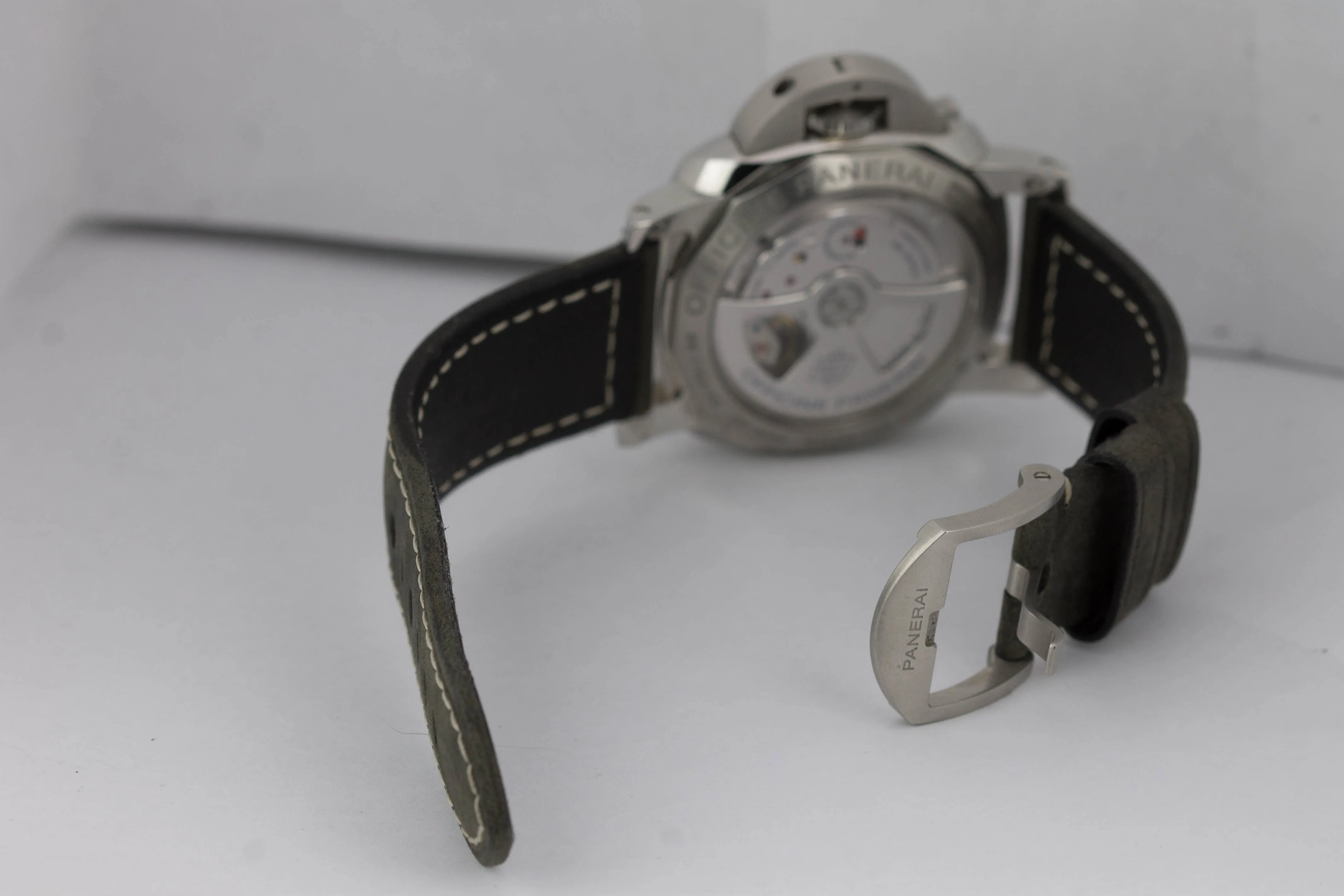 2015 Panerai PAM 535 R Luminor Hobnail 1950 GMT 3 Automatic 42mm Watch PAM00535