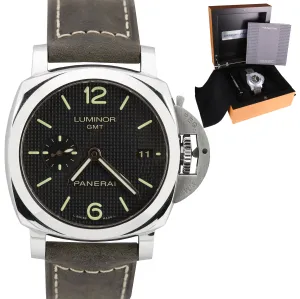 2015 Panerai PAM 535 R Luminor Hobnail 1950 GMT 3 Automatic 42mm Watch PAM00535