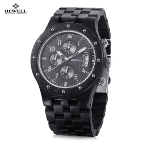 2017 BEWELL Mens Wooden Watch