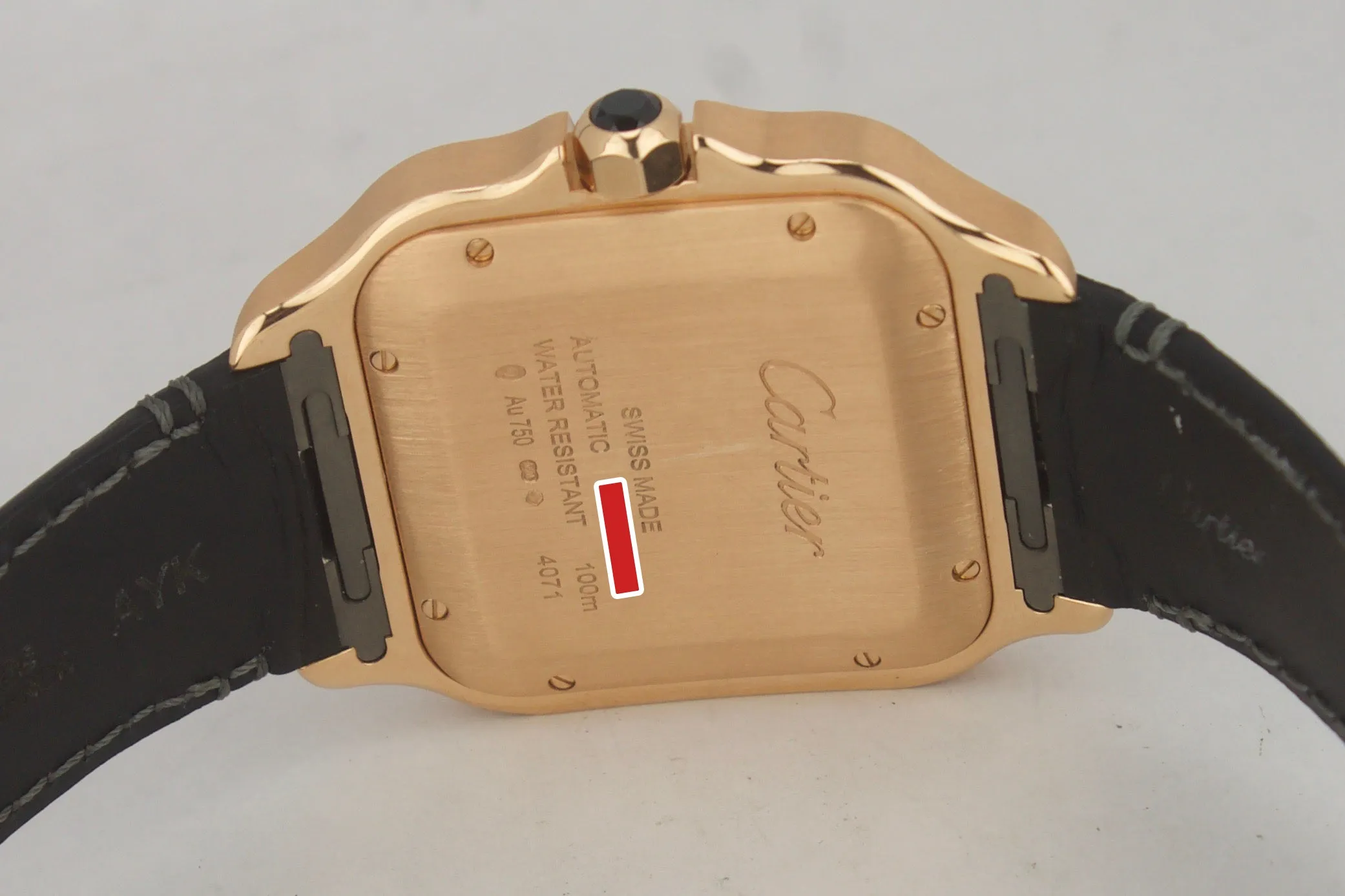 2018 Cartier Santos Large WGSA0011 4071 39.8mm Auto 18K Pink Rose Gold Watch