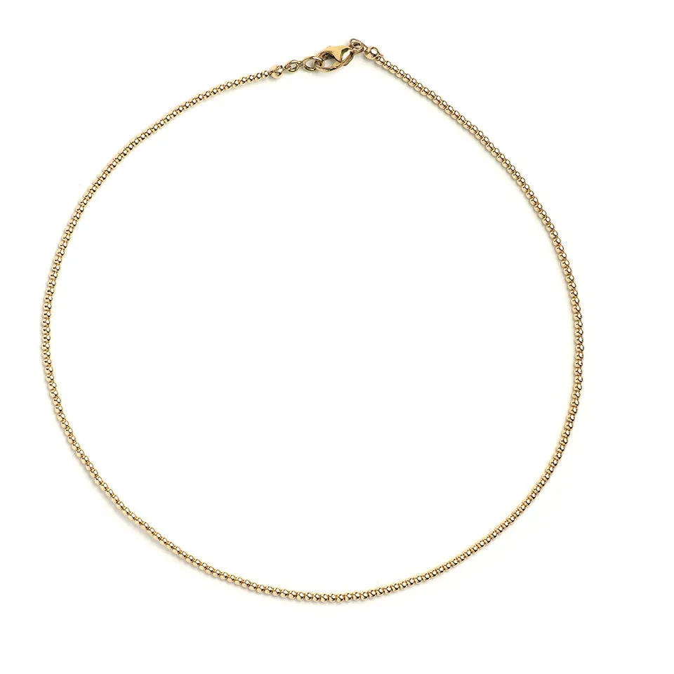 2mm Beaded Choker Necklace