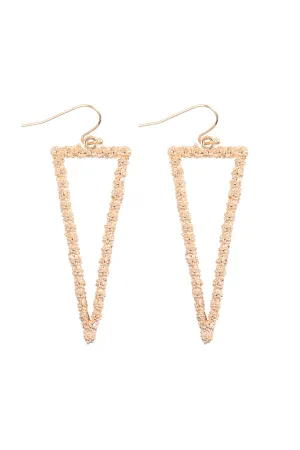 2" METAL TRIANGLE EARRINGS