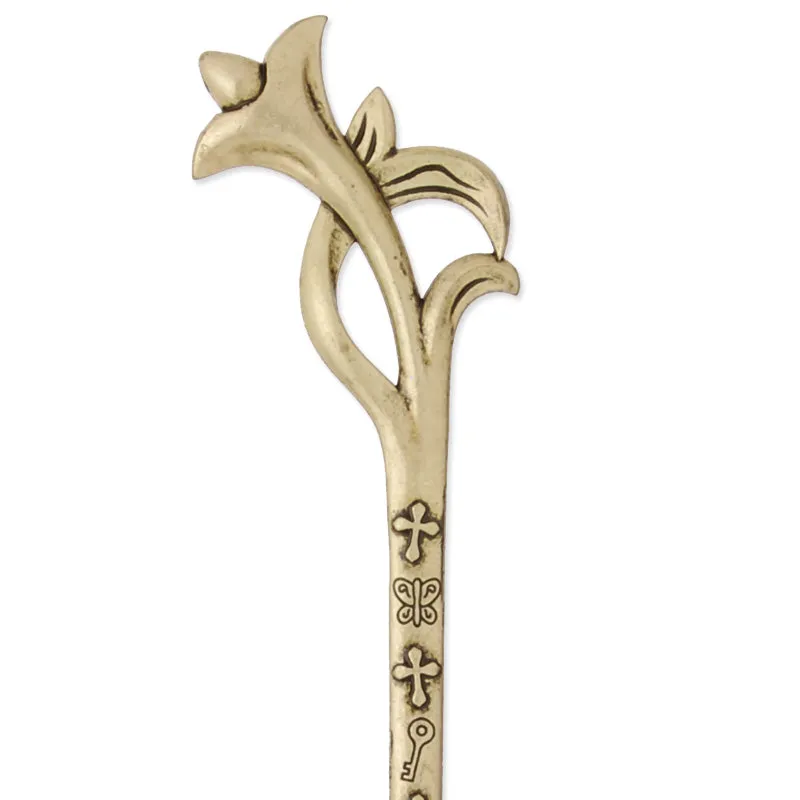 34x160mm Antique Bronze Hair Stick,Flower,Metal Hair Stick, Hair Accessories,Hair Sticks Hairpin,10PCS/lot