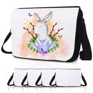 4PCS Sublimation Blanks Crossbody Bag,Sublimation Bags Messenger Bag Removable Transfer Design Sublimation Bags With Adjustable Shoulder Strap Crossbody and Shoulder DIY Gifts For Family and Friends