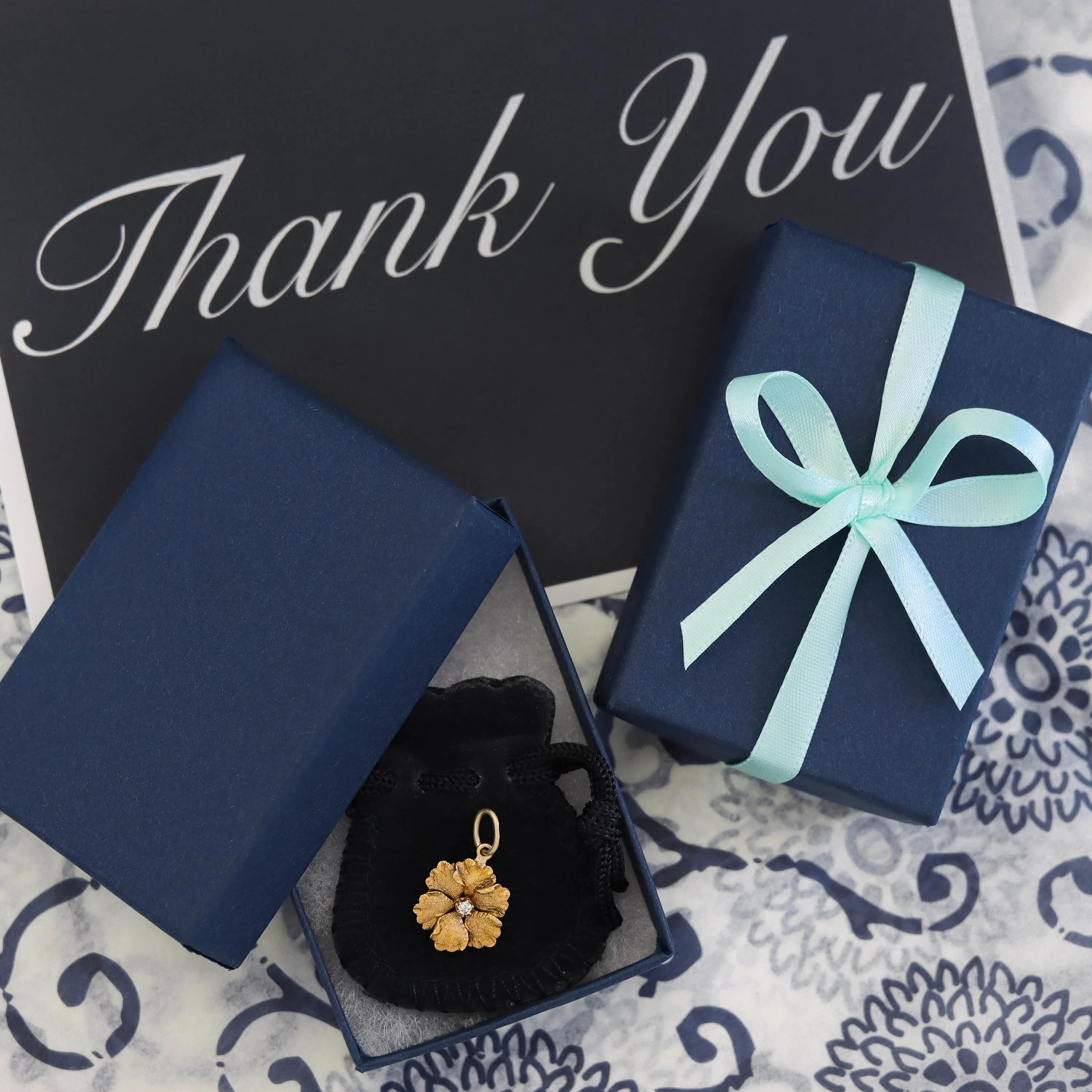 Antique Enamel Crown Charm of 15ct Gold