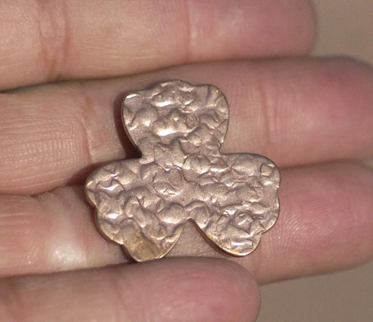 Antique Hammered Clover Flower 25mm Cutout for Blanks Enameling Stamping Texturing Variety of Metals