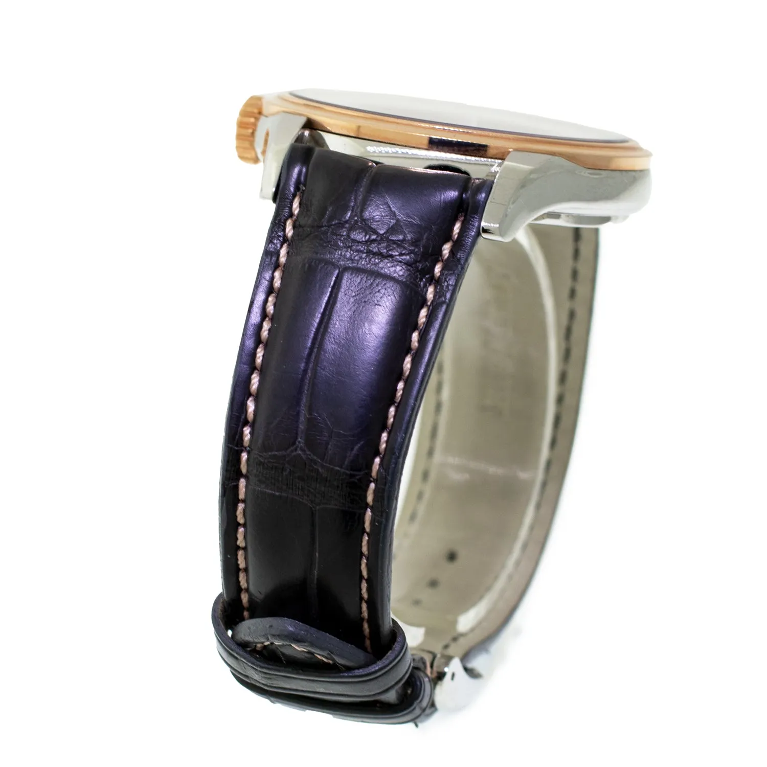 Armand Nicolet L08 43mm Stainless Steel and Rose Gold Grey Dial 8620A-GR-P713GR2