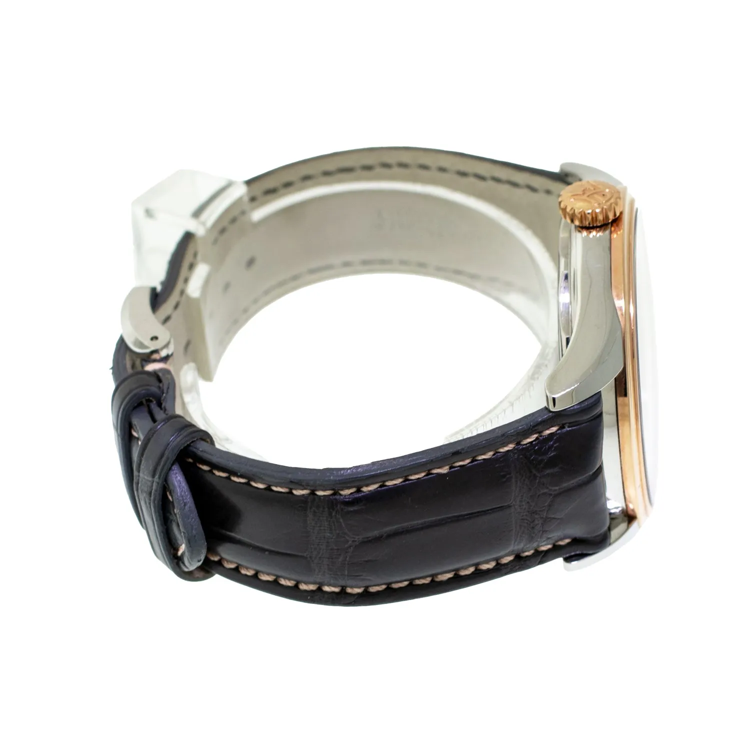 Armand Nicolet L08 43mm Stainless Steel and Rose Gold Grey Dial 8620A-GR-P713GR2