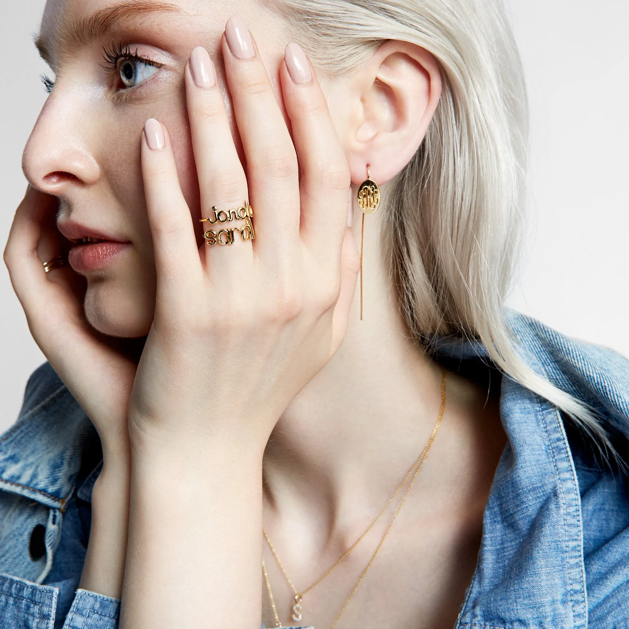 AVA BLOCK DAINTY CUSTOM RING