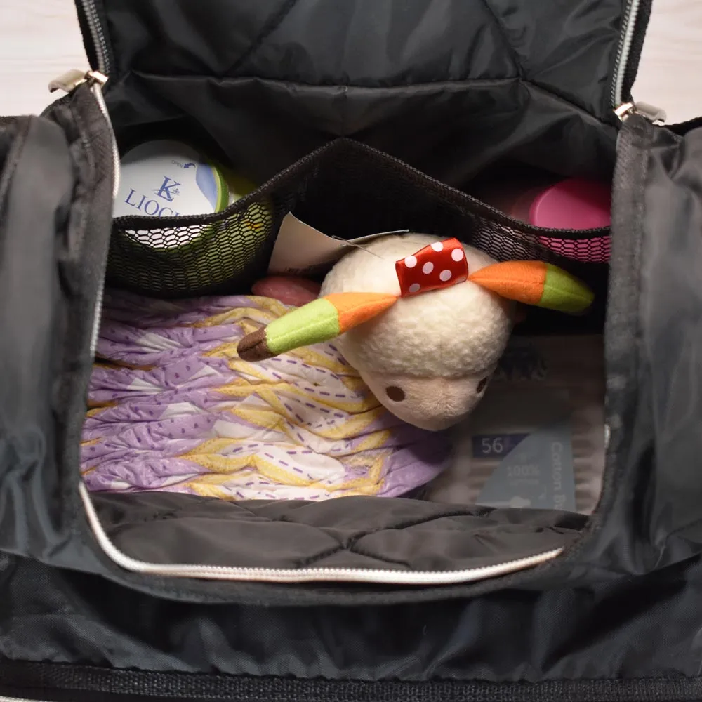 Baby Diaper Bag (All-in-One Traveler) Green Truck Design