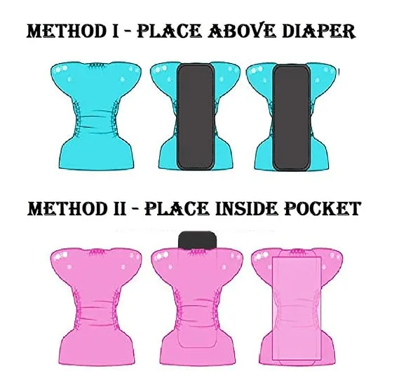 Babymoon 1 Cloth Diaper with 2 5Layers Grey Insert Premium Adjustable Reusable Cloth Diaper | Red Baseball