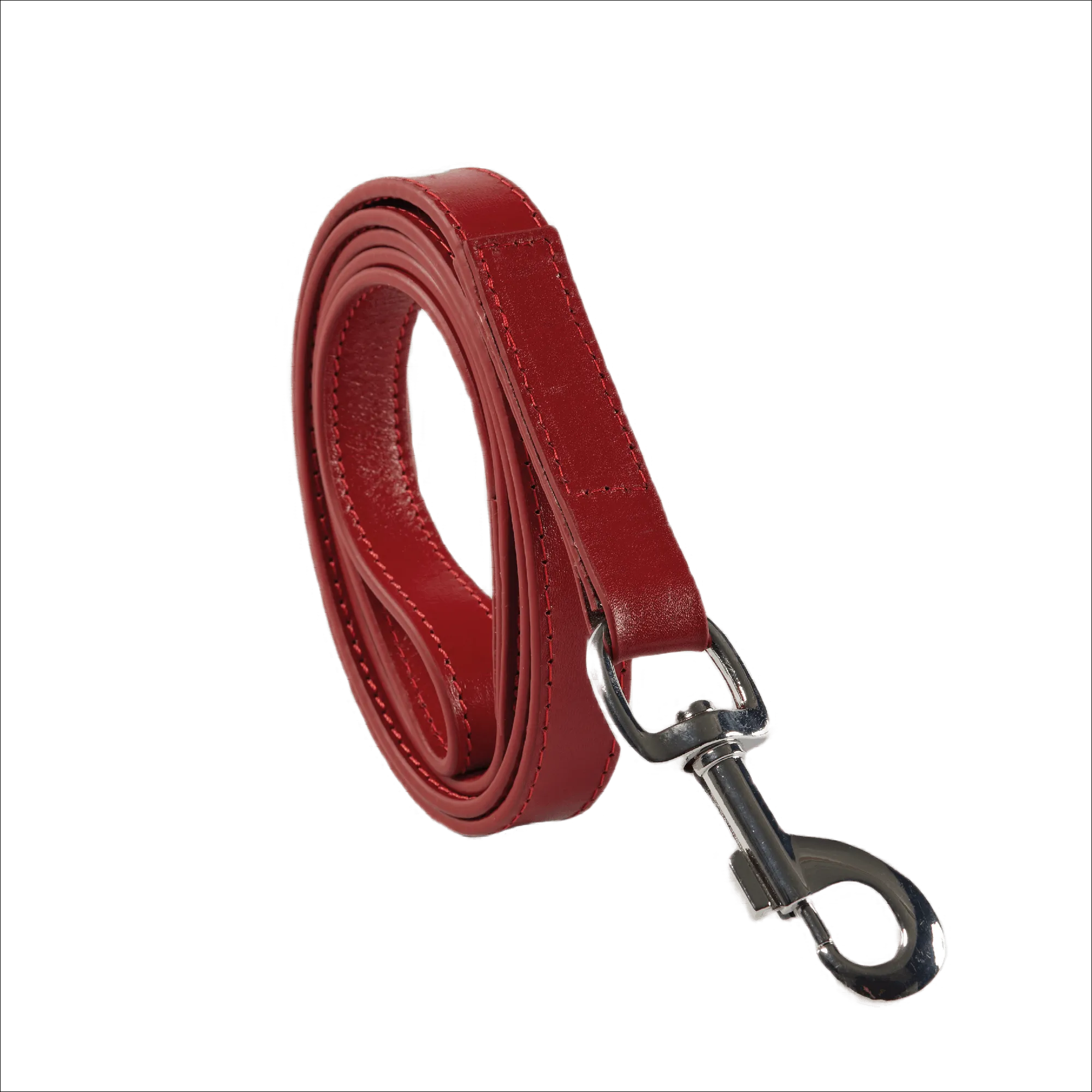 Baker & Bray Sustainable Designer Leather Dog Lead | Rose
