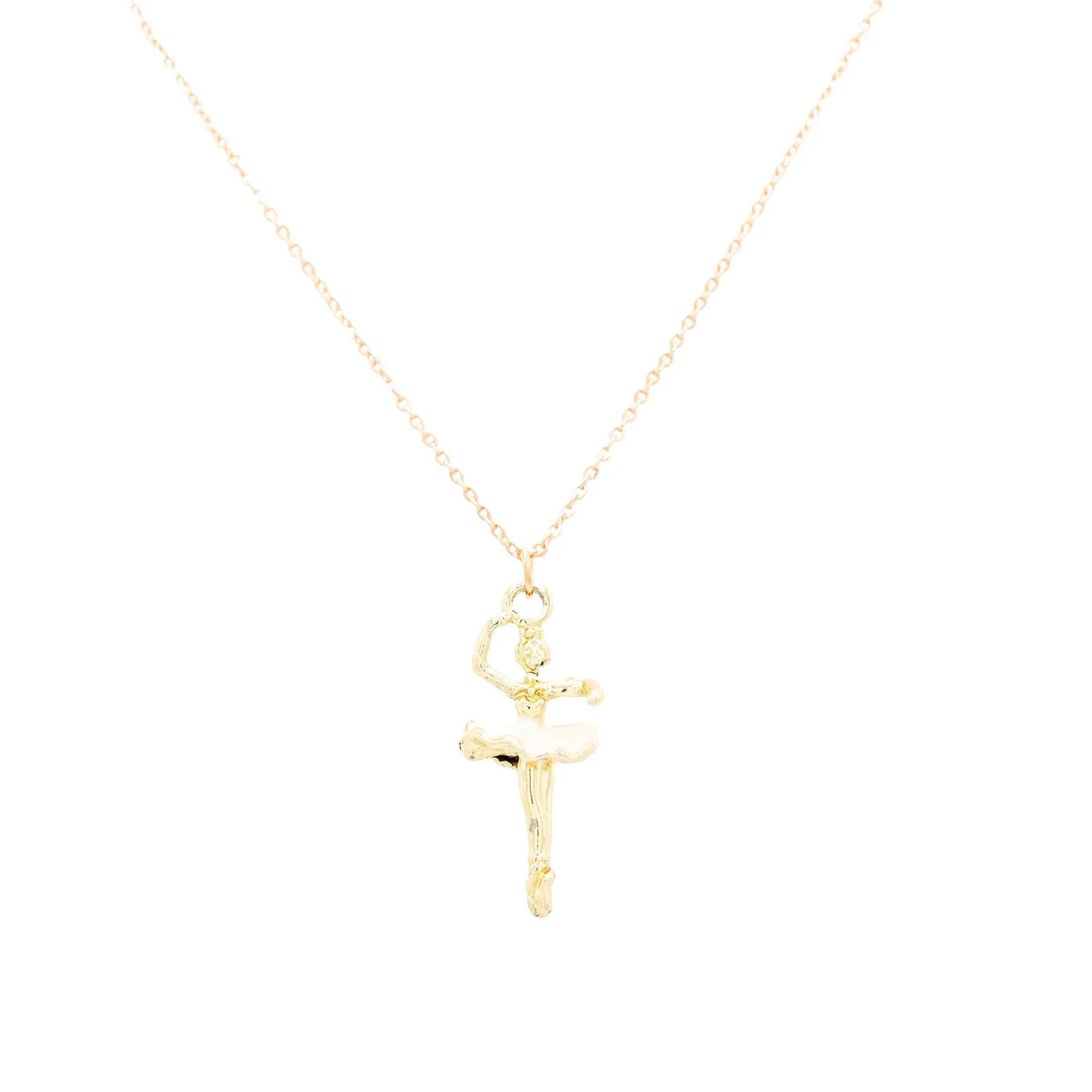 Ballerina Enamel Charm Necklace Children’s Jewelry