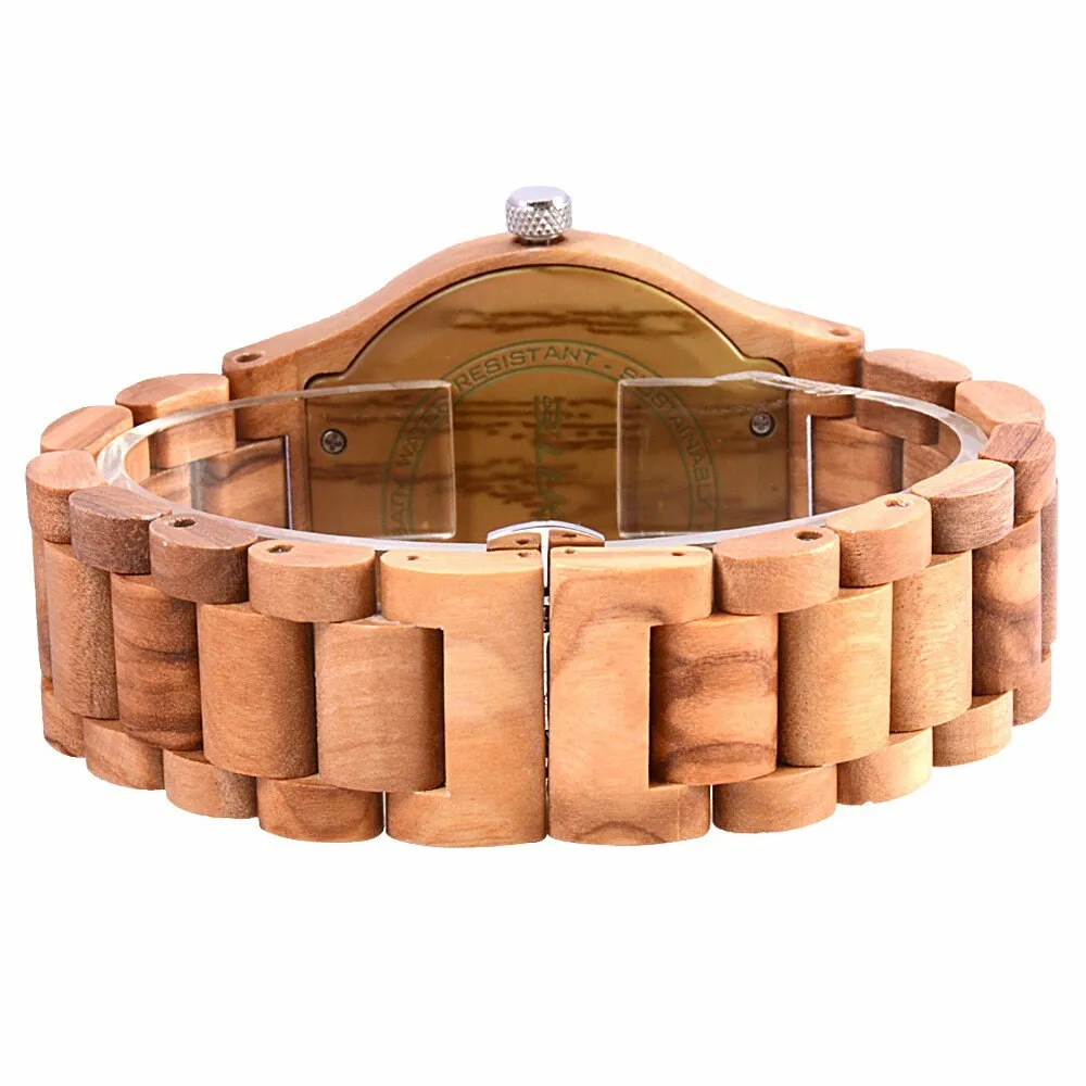 Bedate Wooden Watch with Calendar