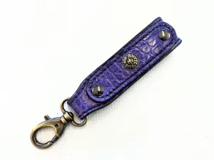 Belt Hanger Key Fob - Durple Purple Alligator