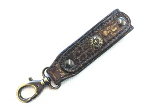 Belt Hanger Key Fob - El Toro Brown Alligator