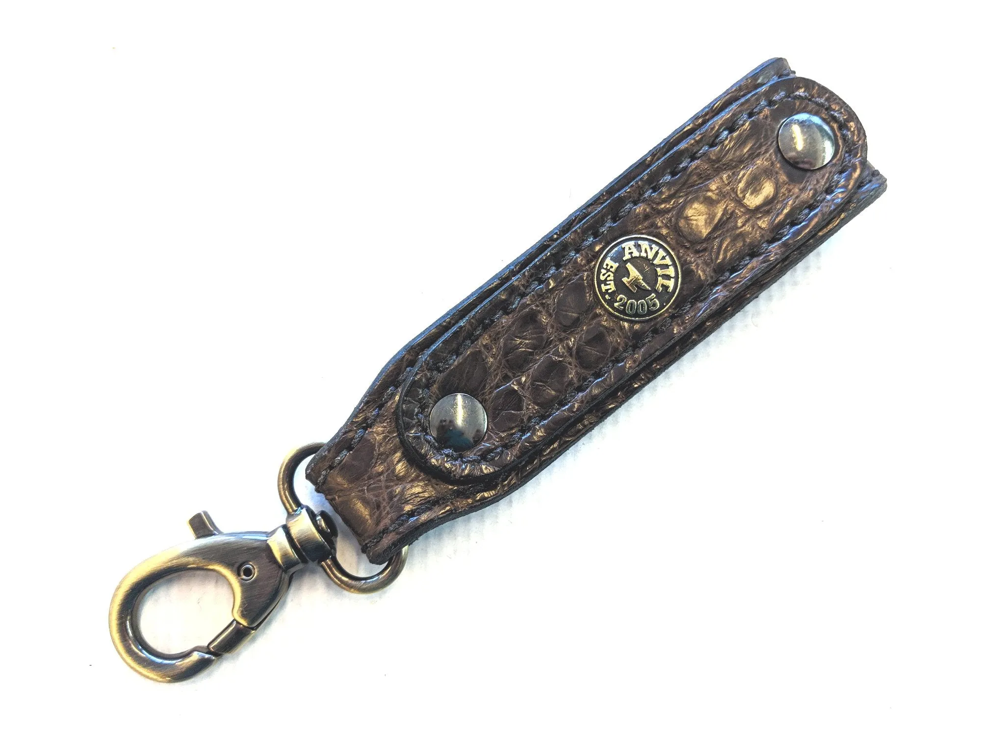 Belt Hanger Key Fob - El Toro Brown Alligator