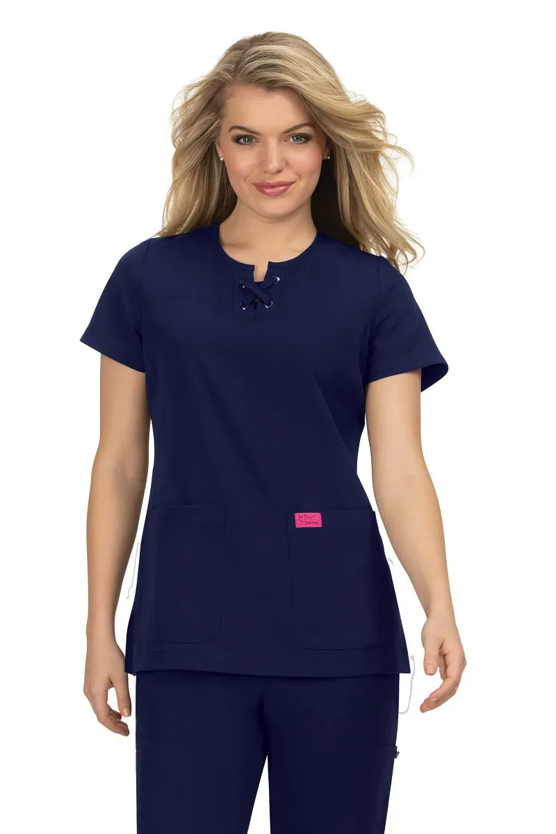 Betsey Johnson Scrub Top Clover