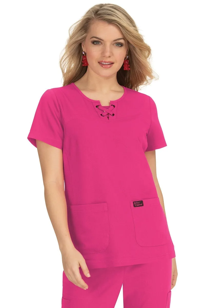 Betsey Johnson Scrub Top Clover