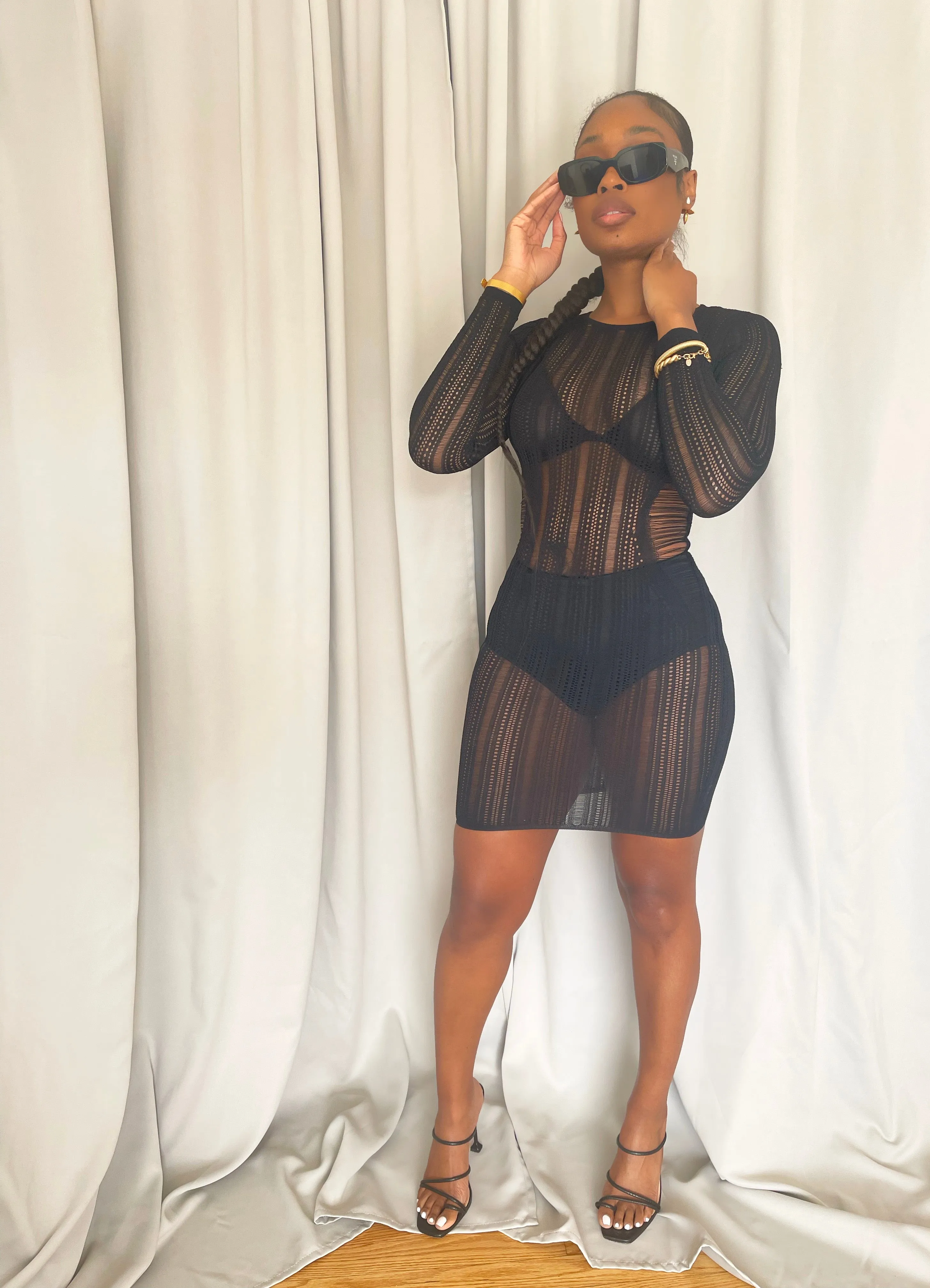 Black Knit Dress