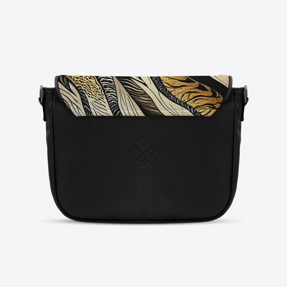 Black Messenger Crossbody Connected