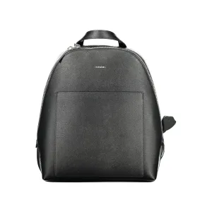 Black Polyethylene Women Backpack