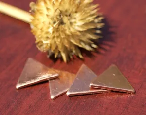 Blank Triangles 14.5mm Cutout for Enameling Stamping Texturing Soldering Blanks