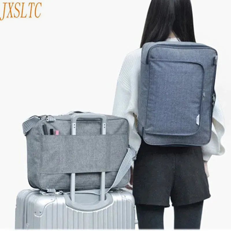 Blue denim large capacity suitcase fashion girl backpack laptop backpack travel bag