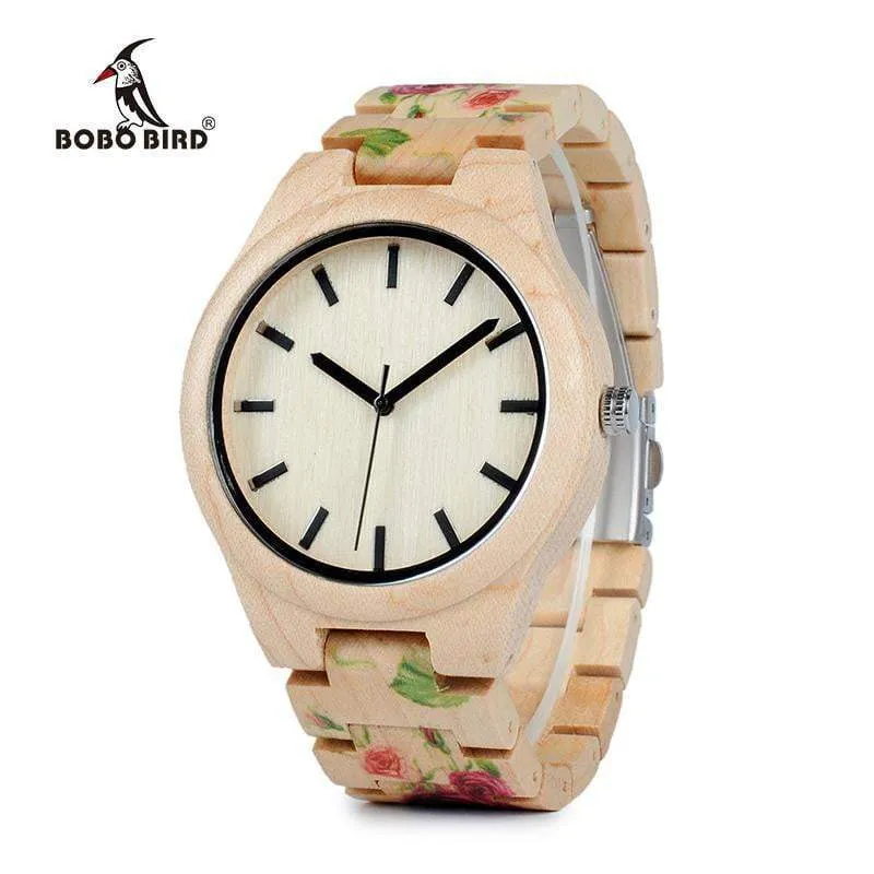 BOBO BIRD WL26 Strong Pine Wood Watches