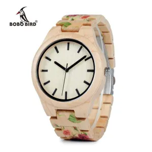 BOBO BIRD WL26 Strong Pine Wood Watches