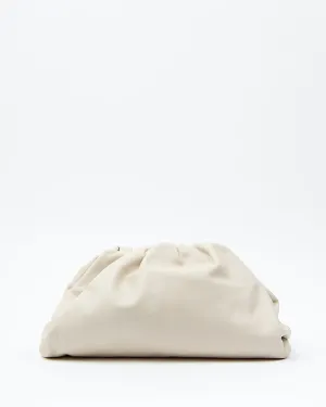 Bottega Veneta Off White Leather The Pouch Clutch
