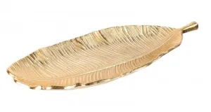 Brass Banana Leaf Tray