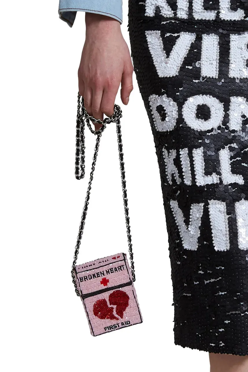 Broken Heart First Aid Medium Box Crossbody Bag