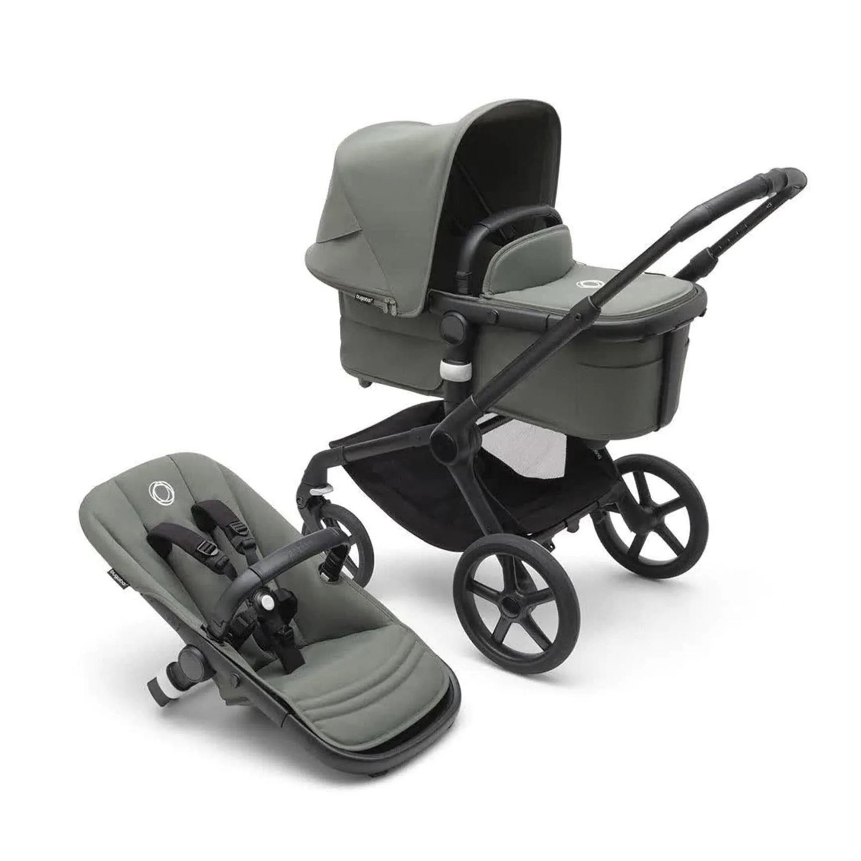 Bugaboo Fox 5 Cybex Bundle - Black/Forest Green