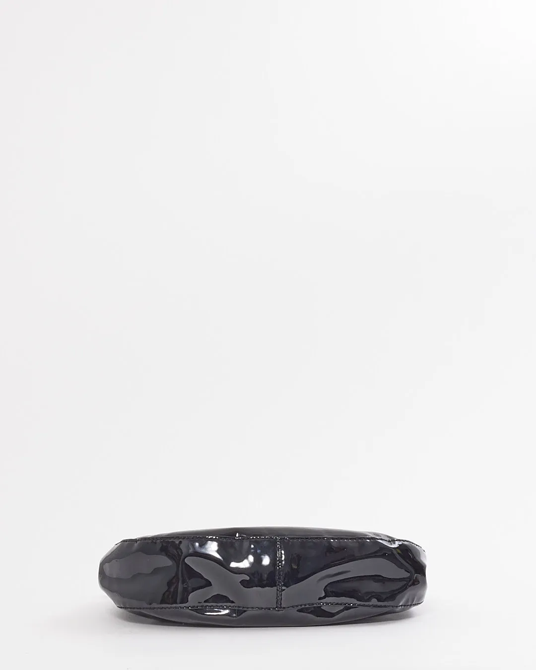 Burberry Black Patent Leather Chain Shoulder Bag