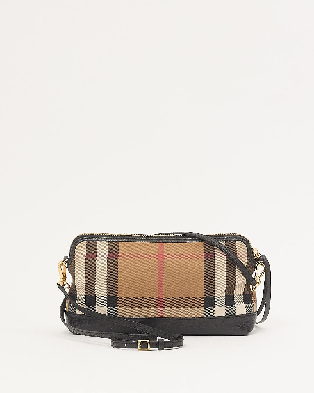Burberry Nova Check Canvas Crossbody Bag